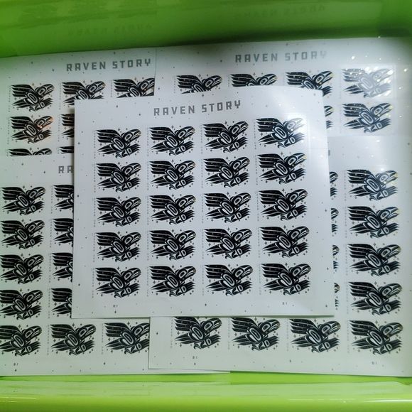100 Raven Story 2021 Native Forever Postage Stamps USPS Wedding Christmas Cards - Picture 3 of 5